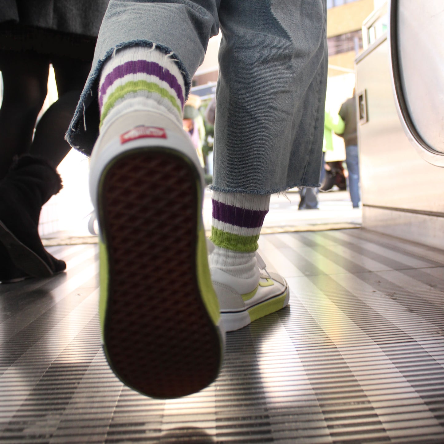 PACIFIC STANDARD TIME x ALL GOOD STORE / ラインソックス 靴下 / VALLEY TOWN - SUBWAY LINE COTTON SOCK - 3PACK / PST