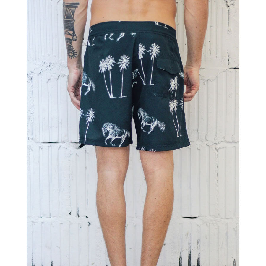 DUVIN(ドゥービン) / 街履きボードショーツ 水陸両用 短パン / HORSES BOARDSHORTS - BLK / DBS7000 / メンズ