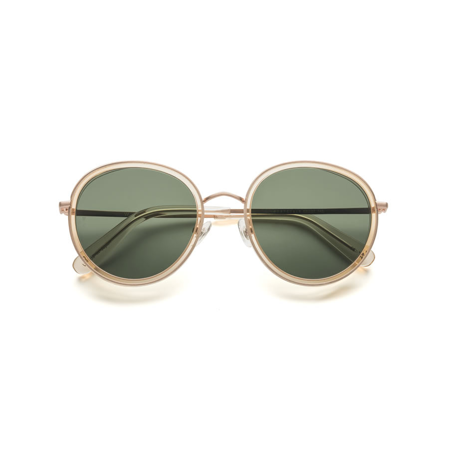 WONDERLAND (ワンダーランド) サングラス / MONTCLAIR - CLEAR BEACH GLASS x ANTIQUE ROSE GOLD x GREEN / MONTCLAIR 08