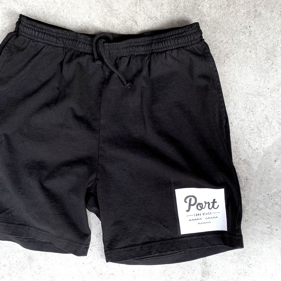 PORT LBC (ポート) / スウェット ショートパンツ / LOGO SWEAT SHORT - BLACK / メンズ