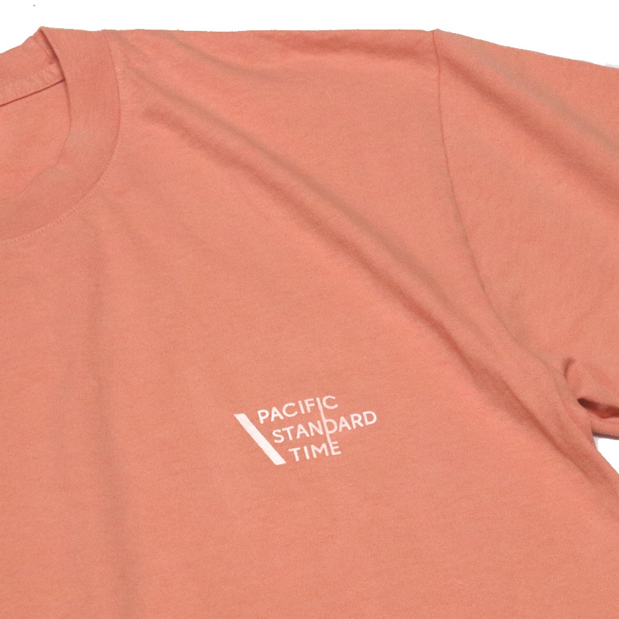PACIFIC STANDARD TIME / パシフィックスタンダードタイム / LOGO SS TEE - LIGHT PINK / 半袖Tシャツ