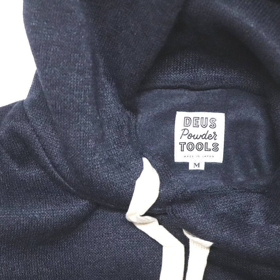 DEUS EX MACHINA ( デウスエクスマキナ ) ニットプルオーバーパーカー / VAPOR KNIT HOODIE - NAVY / DPT92009