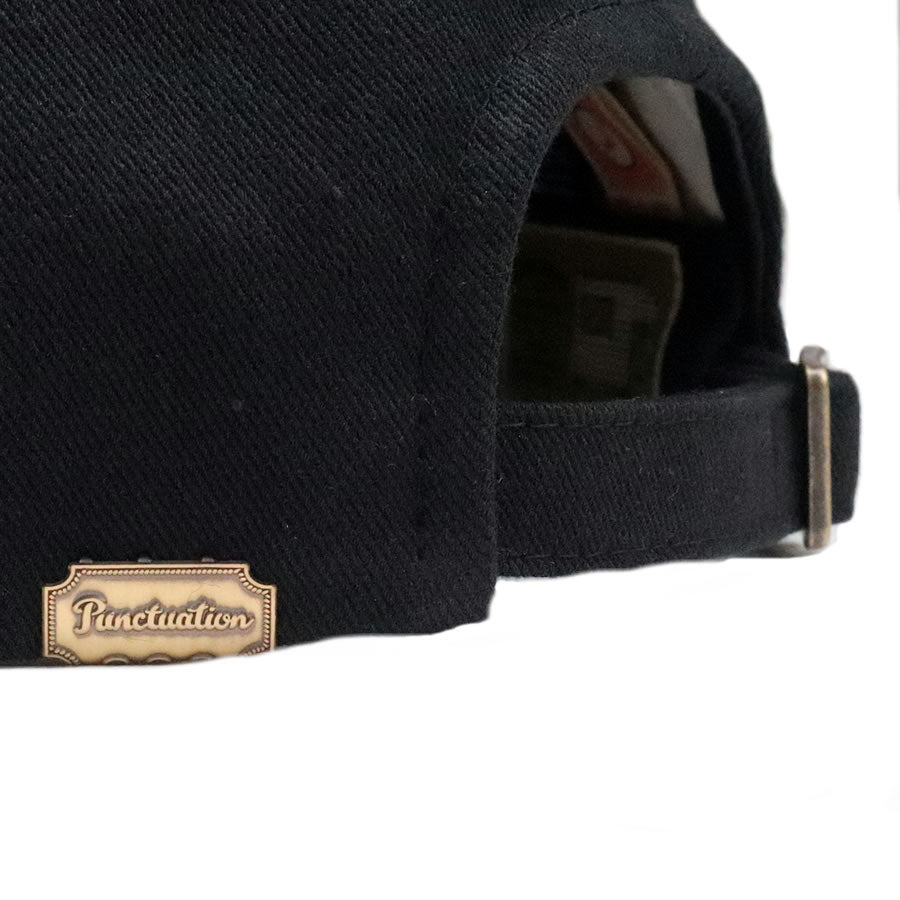 PUNCTUATION x PST / ベースボールキャップ 帽子 / PLAIN 6PANEL BASEBALL CAP - BLACK パンクチュエーション