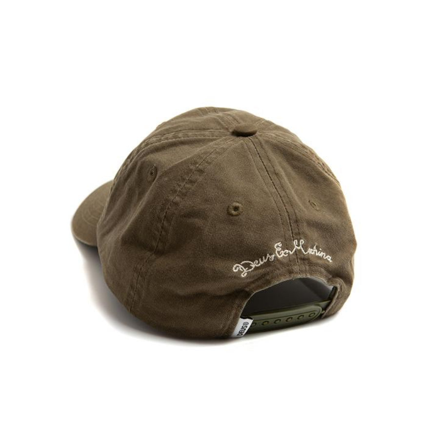 DEUS EX MACHINA ( デウスエクスマキナ ) / スナップバックキャップ / WASHED BUGSY CAP - WASHED OLIVE / DMF2071327 / メンズ