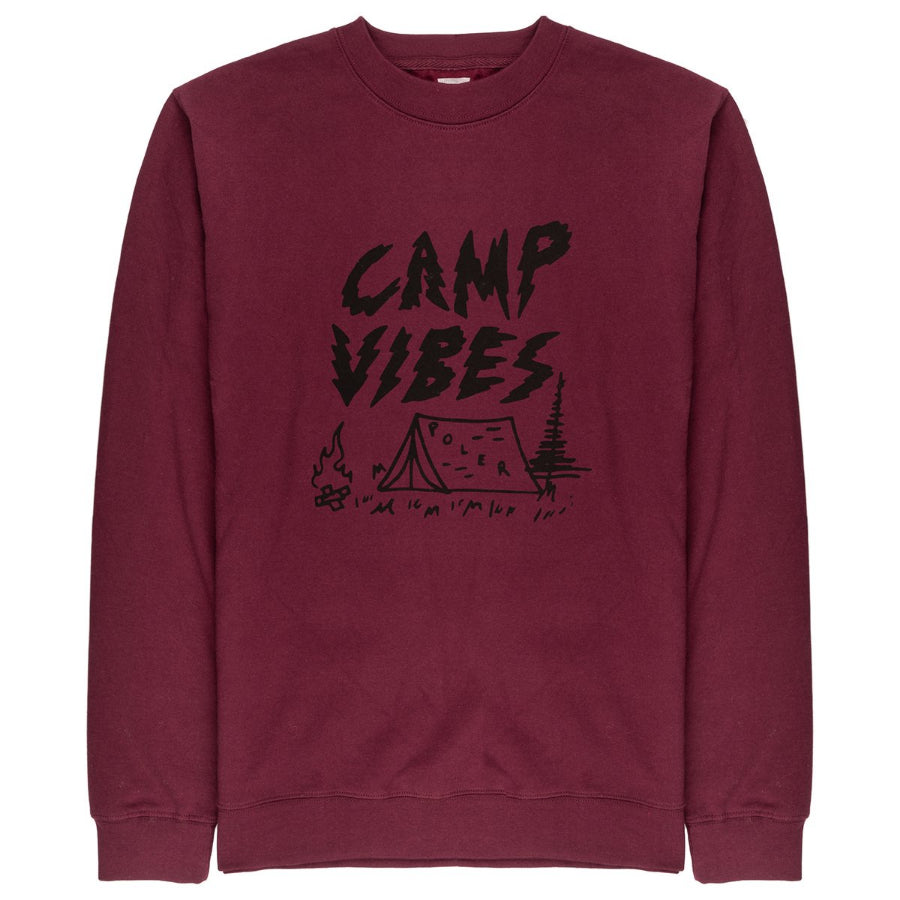POLeR OUTDOOR STUFF (ポーラー アウトドア スタッフ) / スウェット クルーネックトレーナー / SMOKEY CREW - MAROON / メンズ