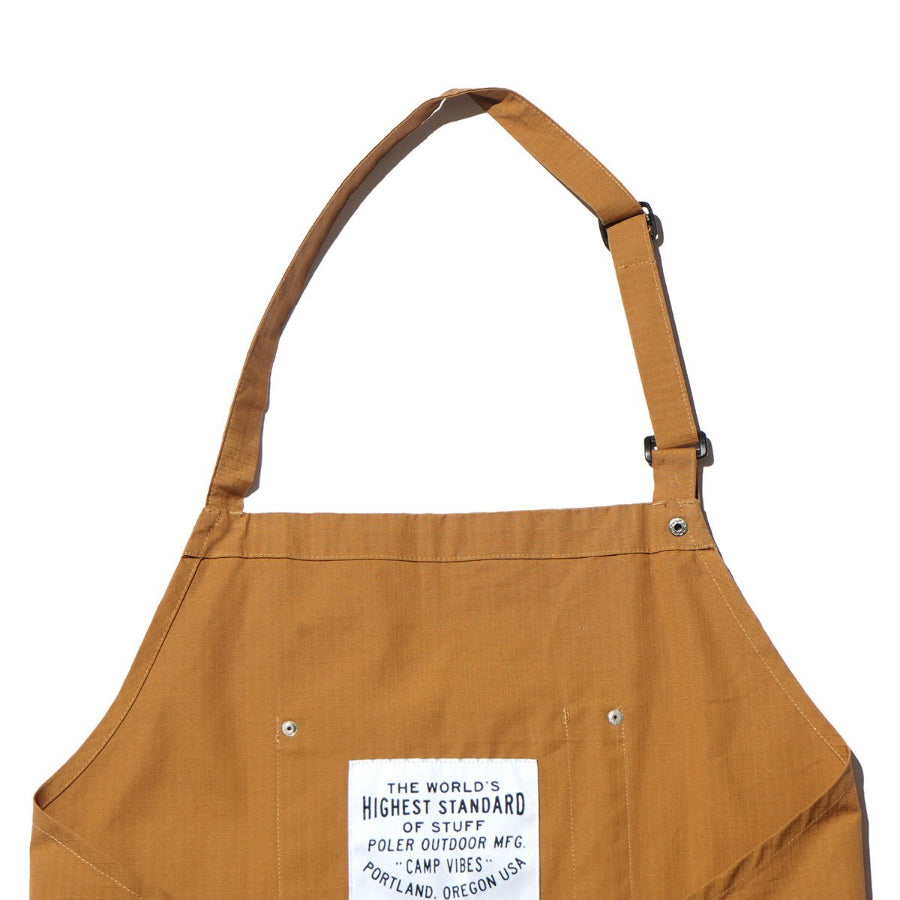 Poler Camping Stuff(ポーラー キャンピング スタッフ) / キャンプ アウトドア エプロン / CT RIP 2WAY BBQ APRON - COYOTE