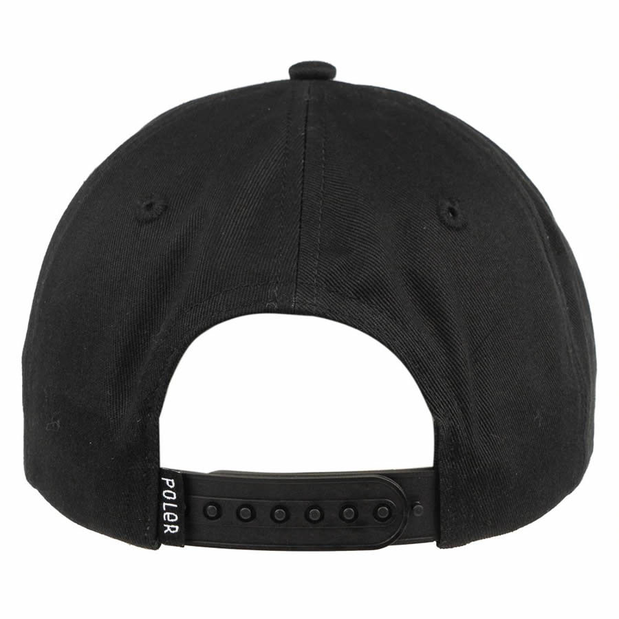 POLeR OUTDOOR STUFF(ポーラーアウトドアスタッフ) / キャップ 帽子 / FRUIT STICKER HAT - BLACK / 221ACU7006