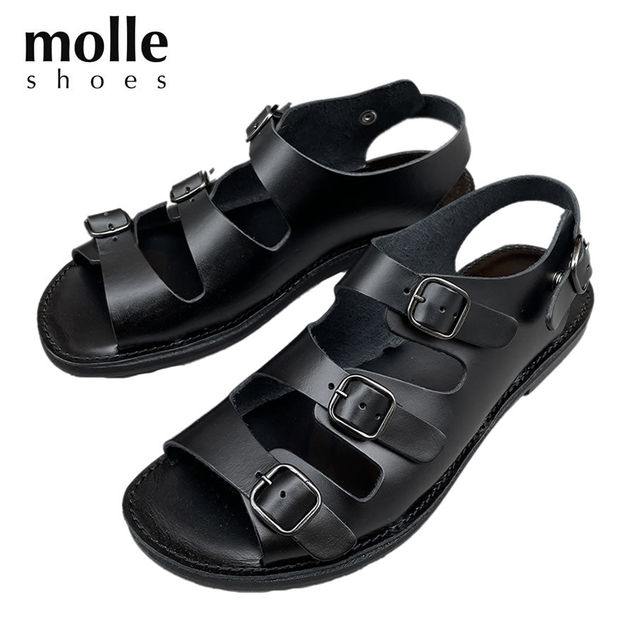 HIROMU TAKAHARA レザーサンダル MOLLE SHOES (モールシューズ) / 日本製 レザーサンダル / TRIPLE BELT