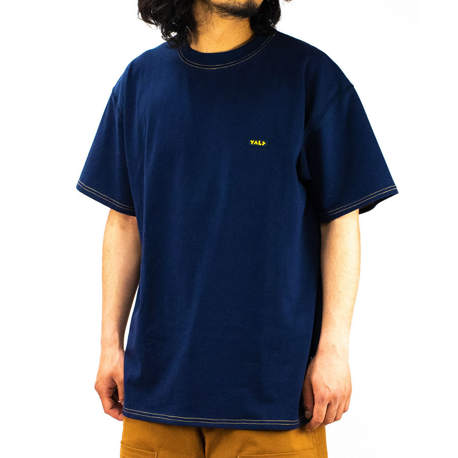 YALP by PLAY DESIGN (ヤルプ) / 半袖Tシャツ / STITCH SS TEE - NAVY / Y22S0STST / メンズ P01