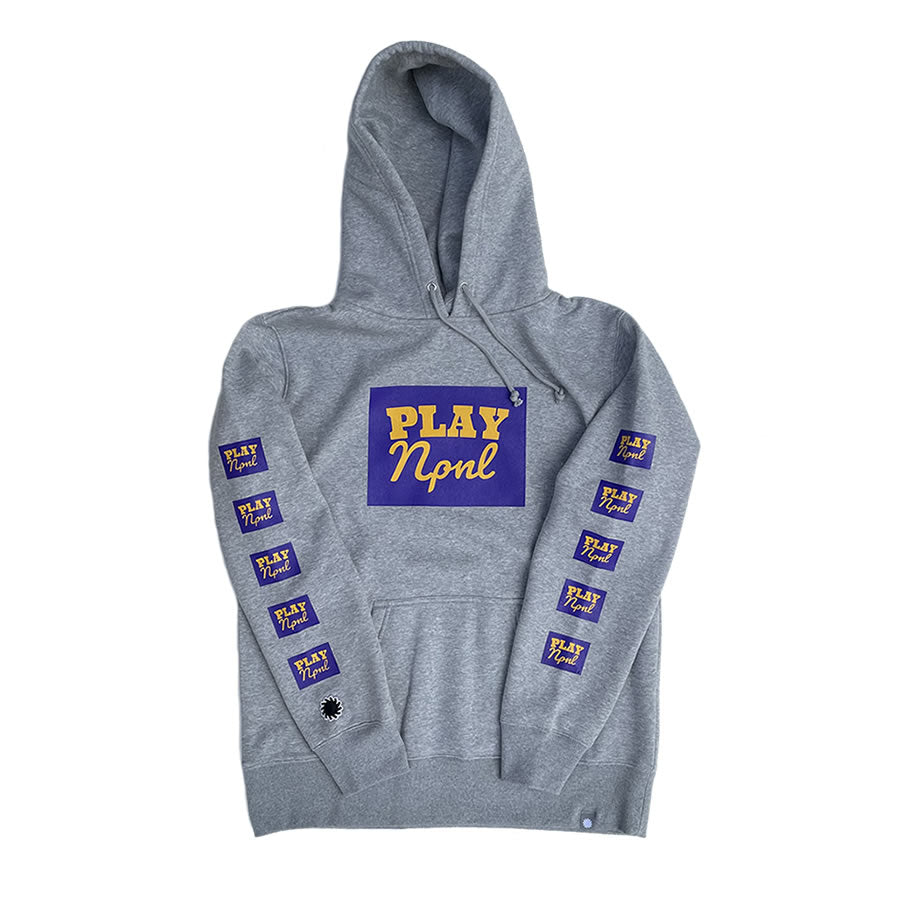 PLAY DESIGN プレイデザイン / P01 / プルオーバーパーカー / LOGO HOODED SW - ASH / 22AW1PGHS / メンズ