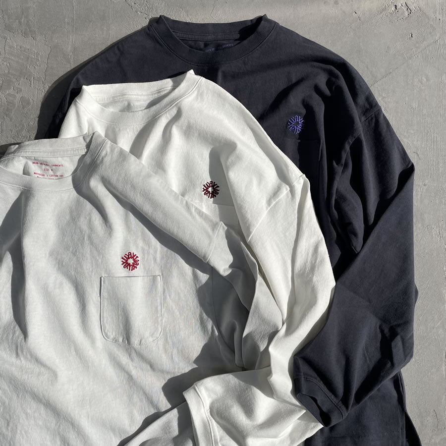 WAX(ワックス) / ロンT 長袖Tシャツ / POCKET LONG TEE - CHARCOAL / WX-0274 / メンズ THM