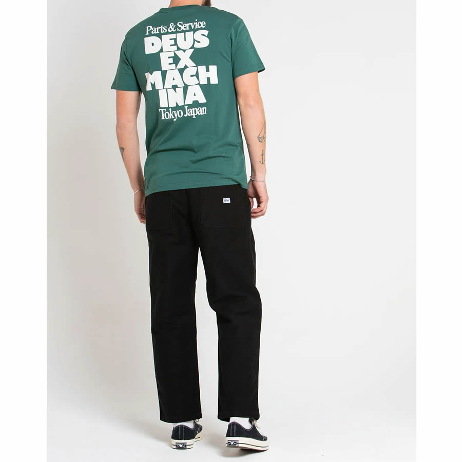 DEUS EX MACHINA ( デウスエクスマキナ ) / 半袖 Tシャツ / POSTAL TEE - WORK GREEN / DMP231770A / メンズ
