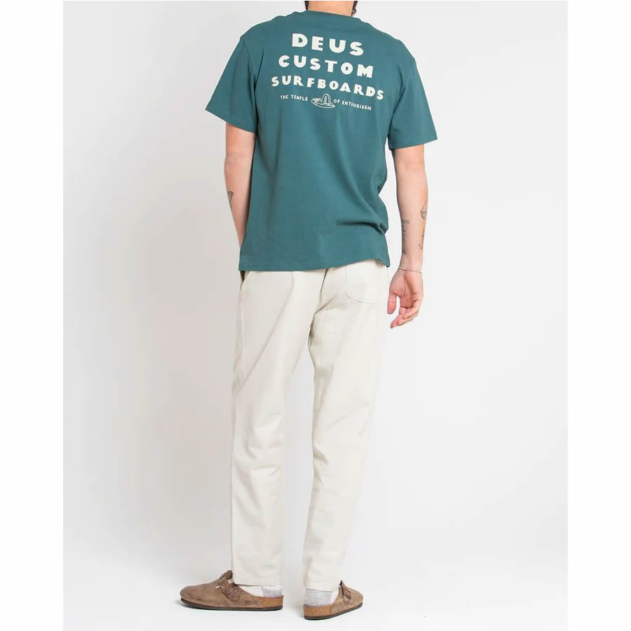 DEUS EX MACHINA ( デウスエクスマキナ ) / 半袖 Tシャツ / LAYBACK TEE - JASPER GREEN / DMP231785A / メンズ