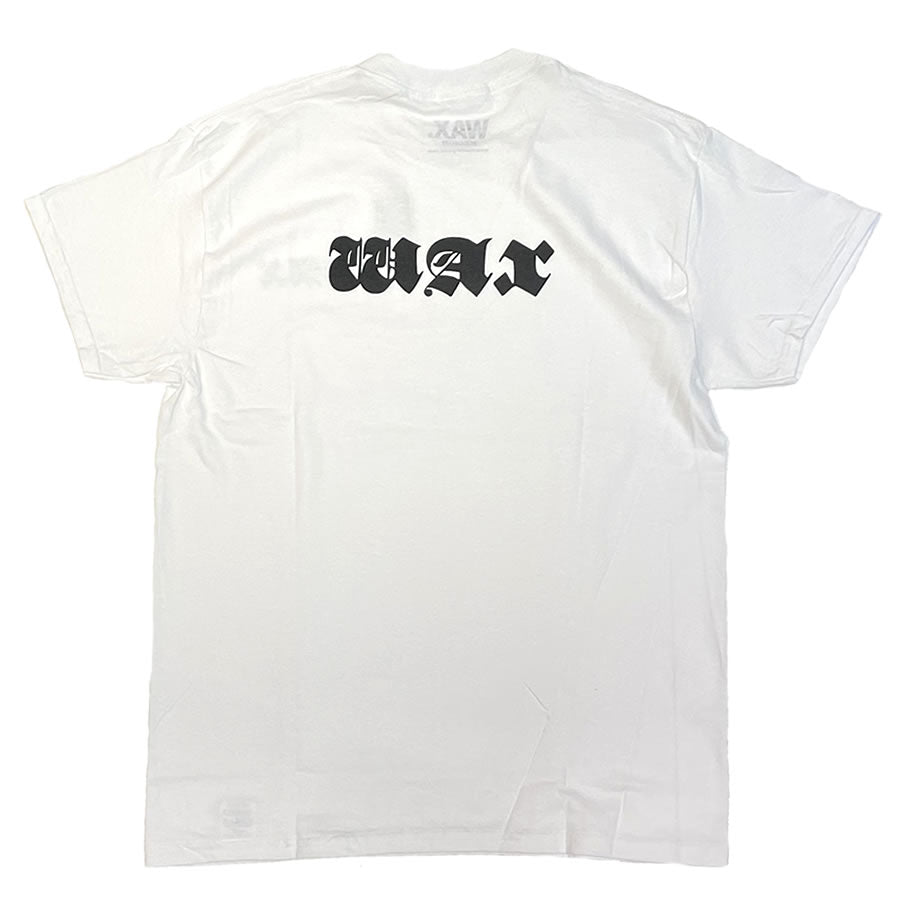 WAX(ワックス) / 半袖Tシャツ / OLD ENGLISH TEE - WHITE x BLACK / WX-0287 / メンズ THM