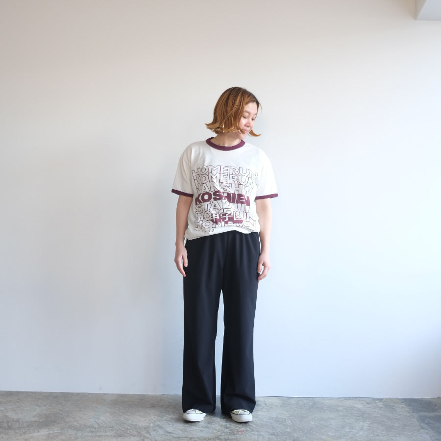 TAMANIWA x JHANKSON x 阪神甲子園球場 / 半袖リンガーTシャツ / KOSHIEN HOMERUN TEE - BURGUNDY / メンズ