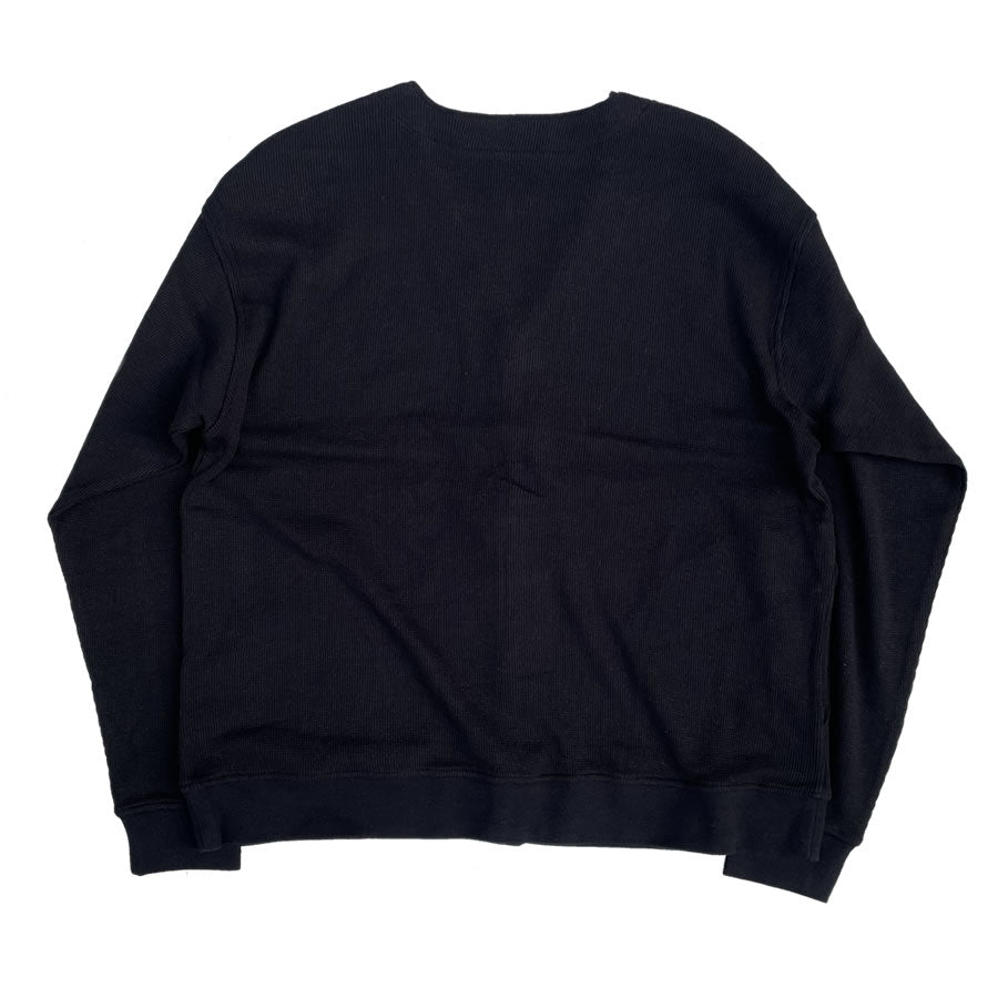 AXESQUIN.MODIFIED (アクシーズクイン ) / ワッフルカーディガン / WOOLY WAFFLE CARDIGAN - BLACK / 321047 / メンズ