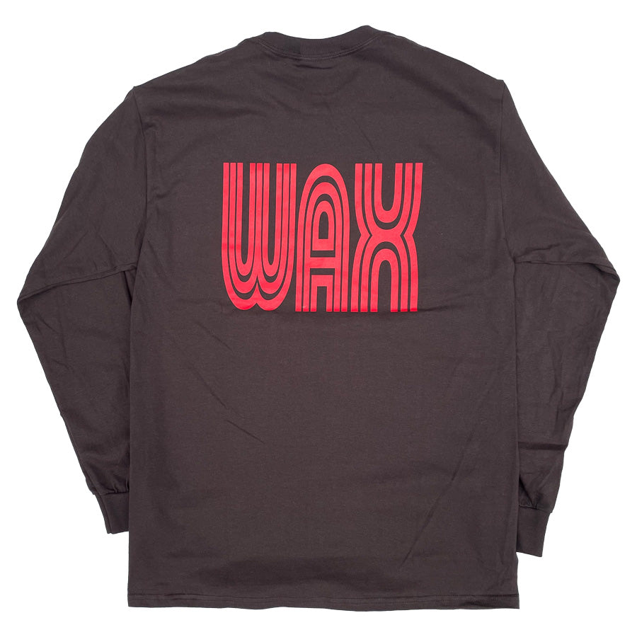 WAX(ワックス) / ロンT 長袖Tシャツ / WAX logo long tee - Brown / WX-0362 / メンズ THM