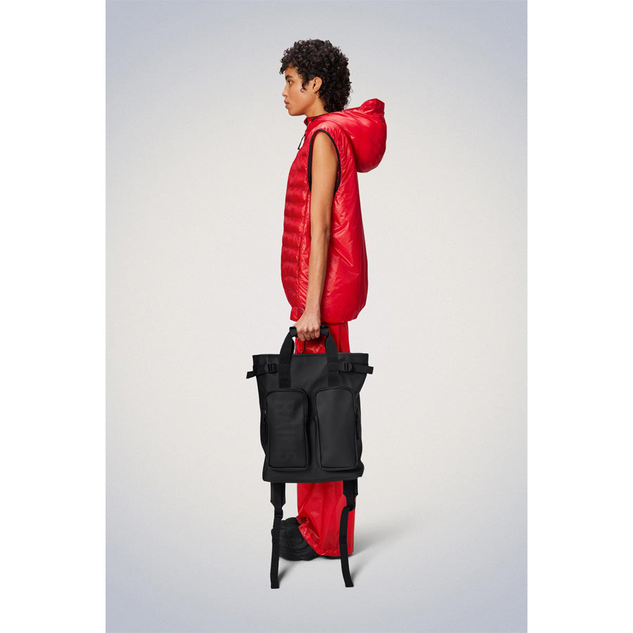 RAINS (レインズ) / バッグ 防水 バックパック リュックサック トートバッグ / TEXEL TOTE BACKPACK - BLACK / 904-41-14240 01