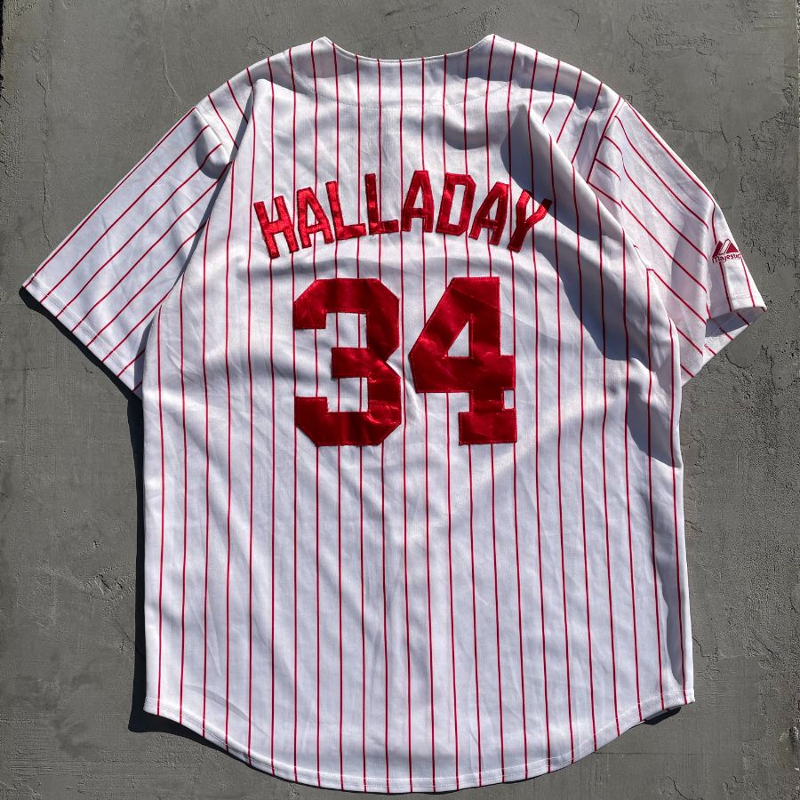 USED] Philadelphia Phillies - Roy Halladay 34 Game shirts / MLB
