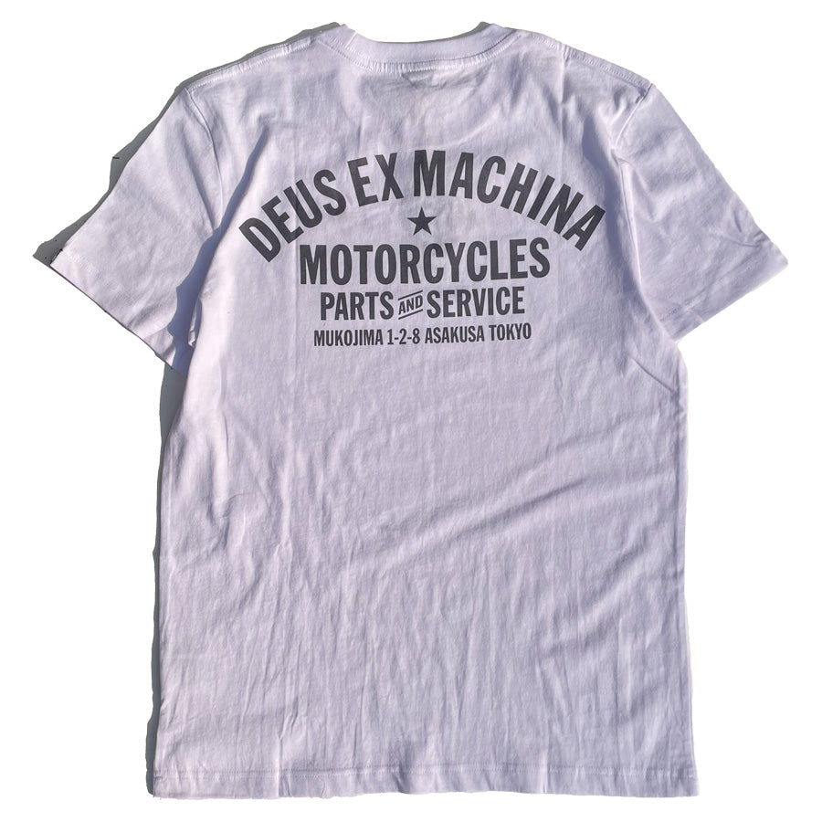DEUS EX MACHINA ( デウスエクスマキナ ) / 半袖 Tシャツ / TOKYO ADDRESS - WHITE / DMW41808R / メンズ