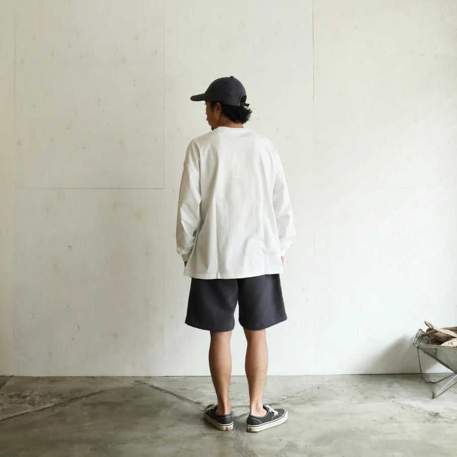 SHORT PANTS EVERY DAY (ショートパンツエブリデイ) / 長袖 Tシャツ / LEGEND SIGN 001 - WHITE × PURPLE / SPED-0067 / メンズ