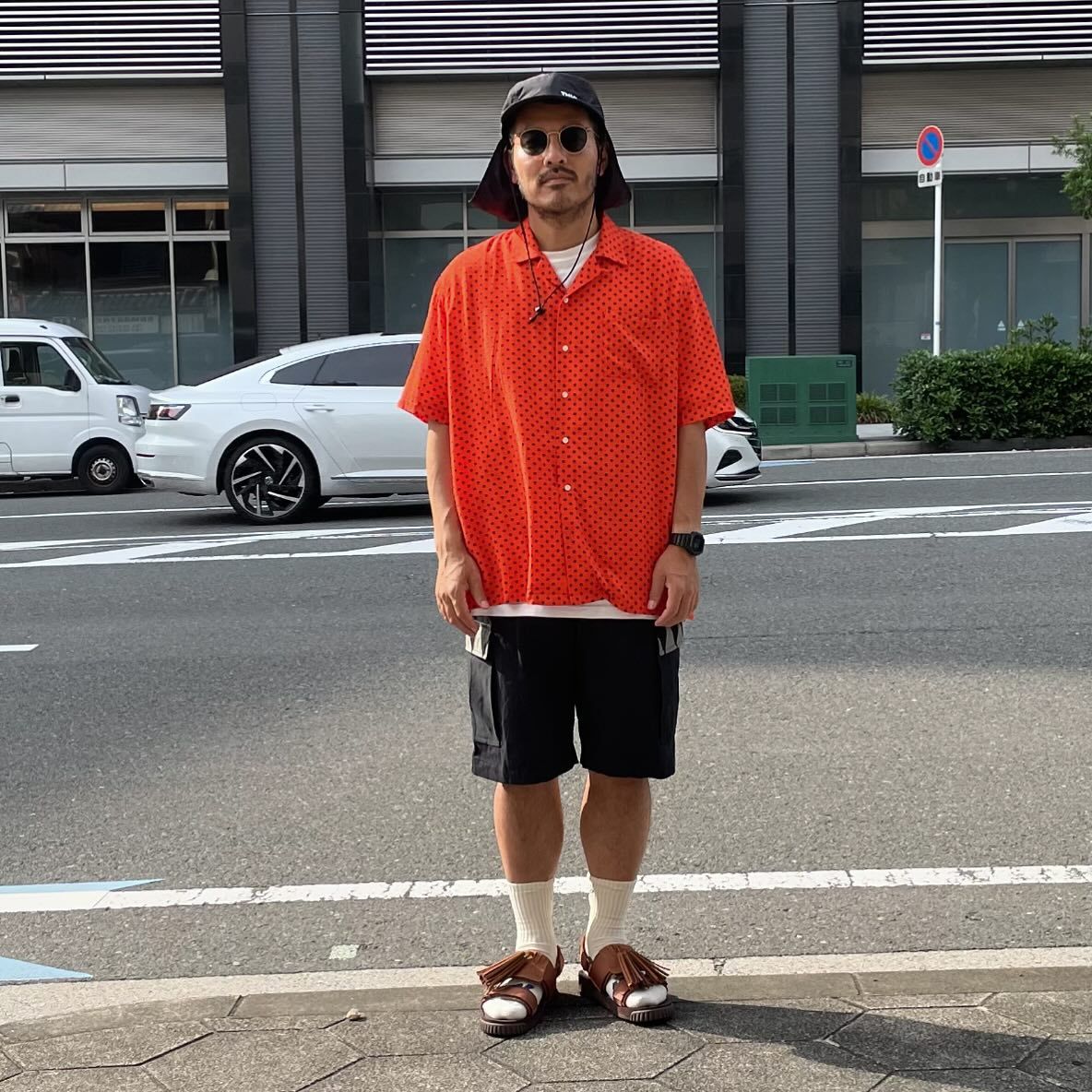 Tony Taizsun(トニー タイズサン) / 半袖シャツ シャツ / DOT SHIRTS - RED / 24SP-015 / メンズ
