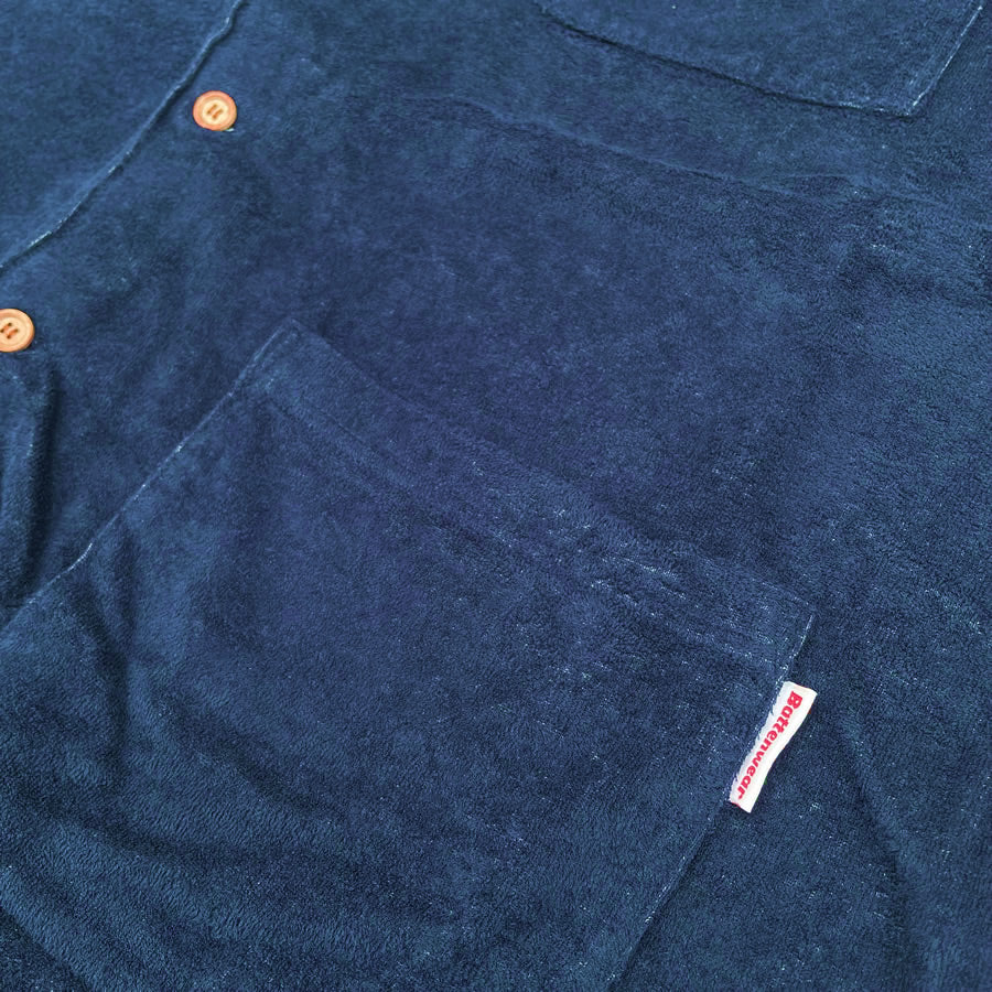 BATTENWEAR(バテンウエア) / 半袖パイル タオル地 シャツ / Lounge Shirt - Navy / SHI-050-39 / メンズ 日本製