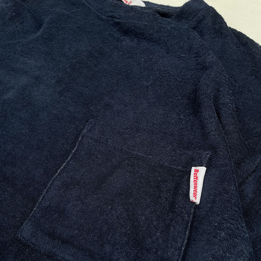 BATTENWEAR(バテンウエア) / 半袖パイル タオル地 Tシャツ / BEACH TEE - Navy / TEE-050-39 / メンズ 日本製