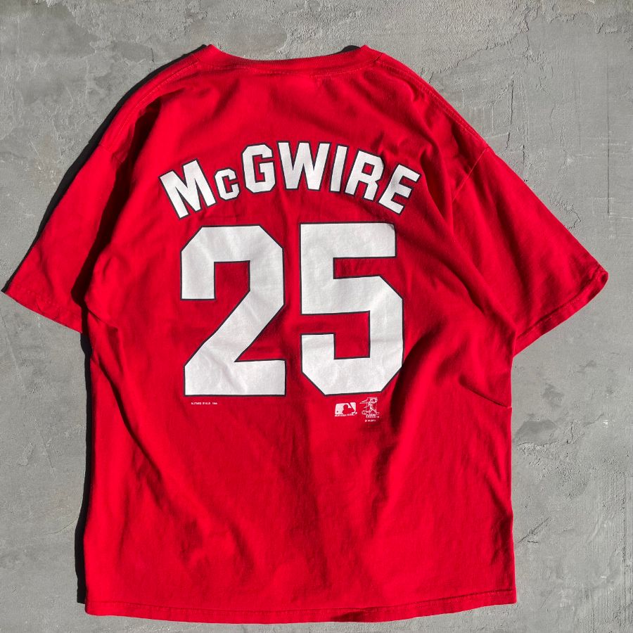 MLB Cardinals 90's マークマグワイア ホームランツアーTシャツ 90S USED] St. Louis Cardinals / 半袖Tシャツ / Mark McGwire - XL