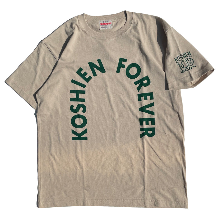 JHANKSON(ジャンクソン) x 甲子園 コラボ / 半袖Tシャツ / KOSHIEN FOREVER 6.2 S/S TEE - SAND / メンズ