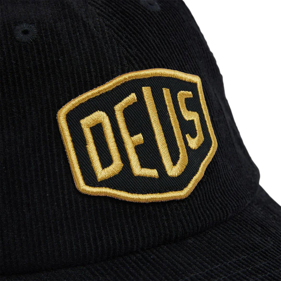 DEUS EX MACHINA ( デウスエクスマキナ ) / キャップ 帽子 / SHIELD CORD DAD CAP - BLACK / DMF247624 / メンズ