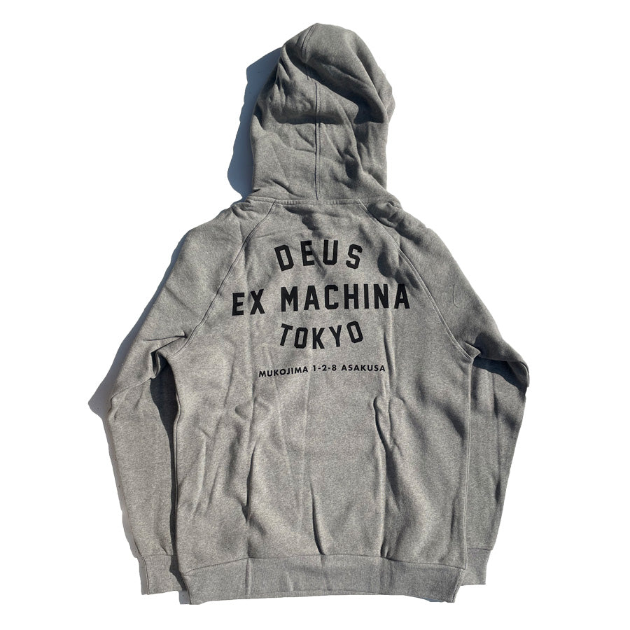 DEUS EX MACHINA ( デウスエクスマキナ ) プルオーバーパーカー / TOKYO ADDRESS HOODIE - GREY MARLE / T-DMW48675R