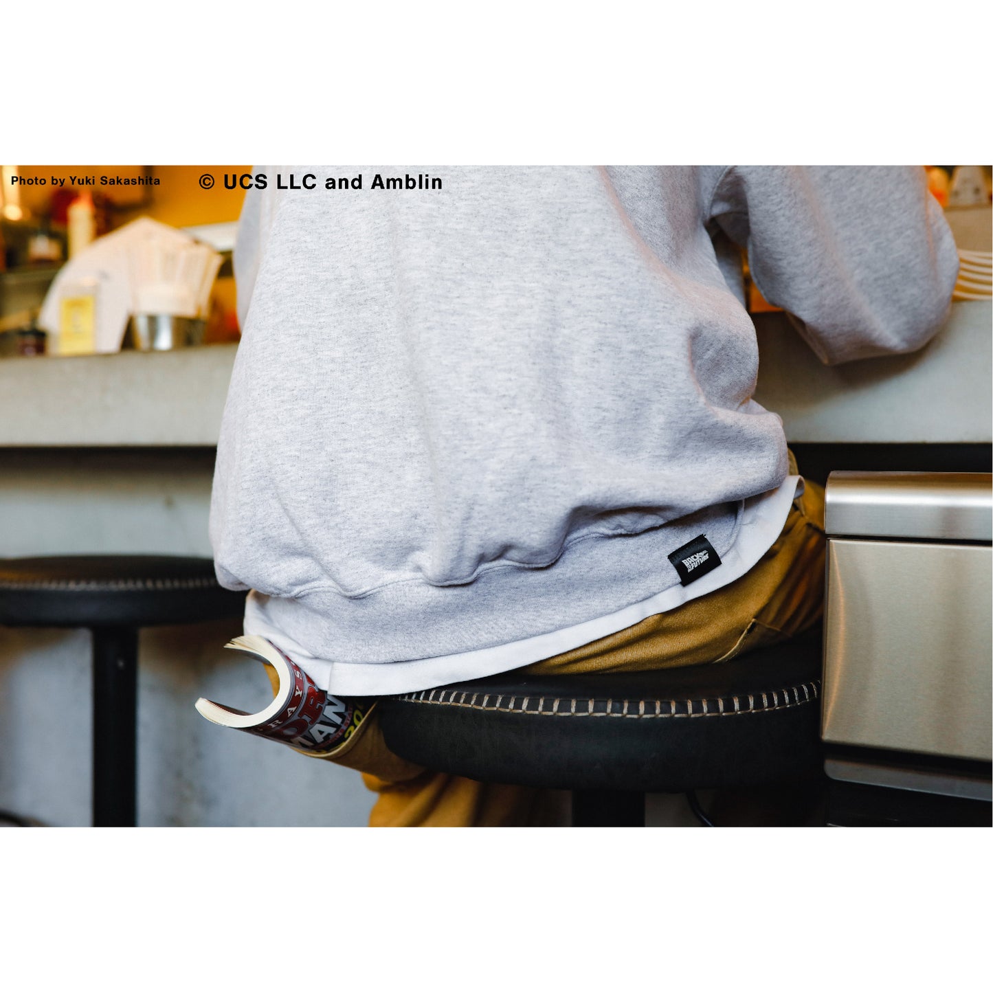 BACK TO THE FUTURE / PACIFIC STANDARD TIME / スウェットクルーネック トレーナー / EINSTEIN SWEAT CREW - ASH