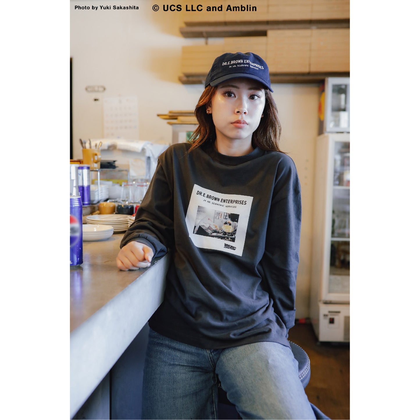 【実店舗10月26日発売開始!】 BACK TO THE FUTURE / PACIFIC STANDARD TIME / キャップ / DR. E. BROWN ENTERPRISES CAP - NAVY