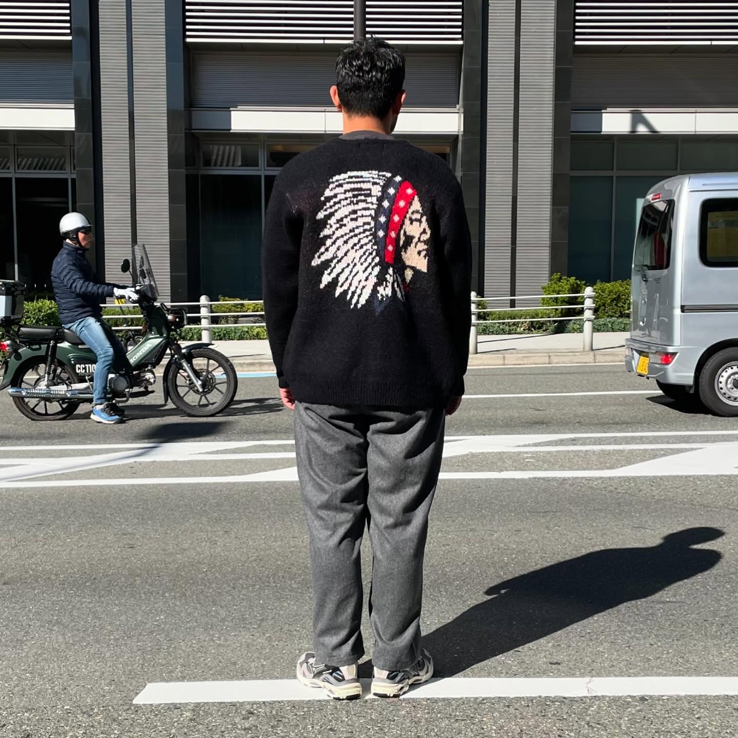 Tony Taizsun(トニー タイズサン) / ニット カーディガン / NATIVE MOHAIR KNIT CARDIGAN - BLACK / 24FW-016 / メンズ