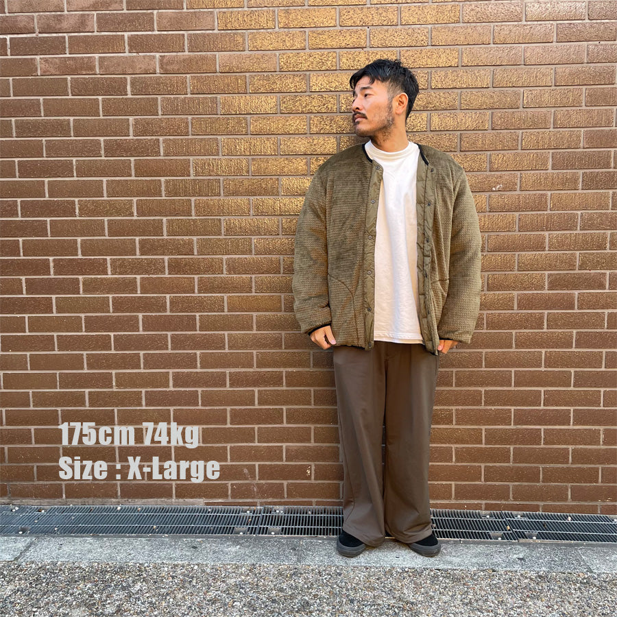 ALLIED FEATHER+DOWN / リバーシブル ダウンカーディガン / RV Comfortable Down Cardigan - COYOTE / A4399-130CG01