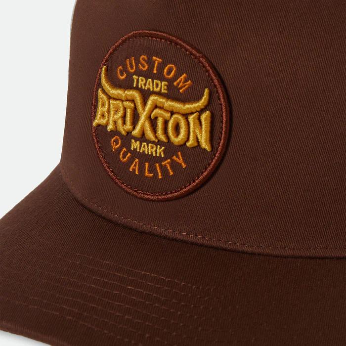 BRIXTON ( ブリクストン ) / スナップバック キャップ 帽子 / GIBSON C NP MP TRUCKER HAT - BROWN / 11798-BRWOW