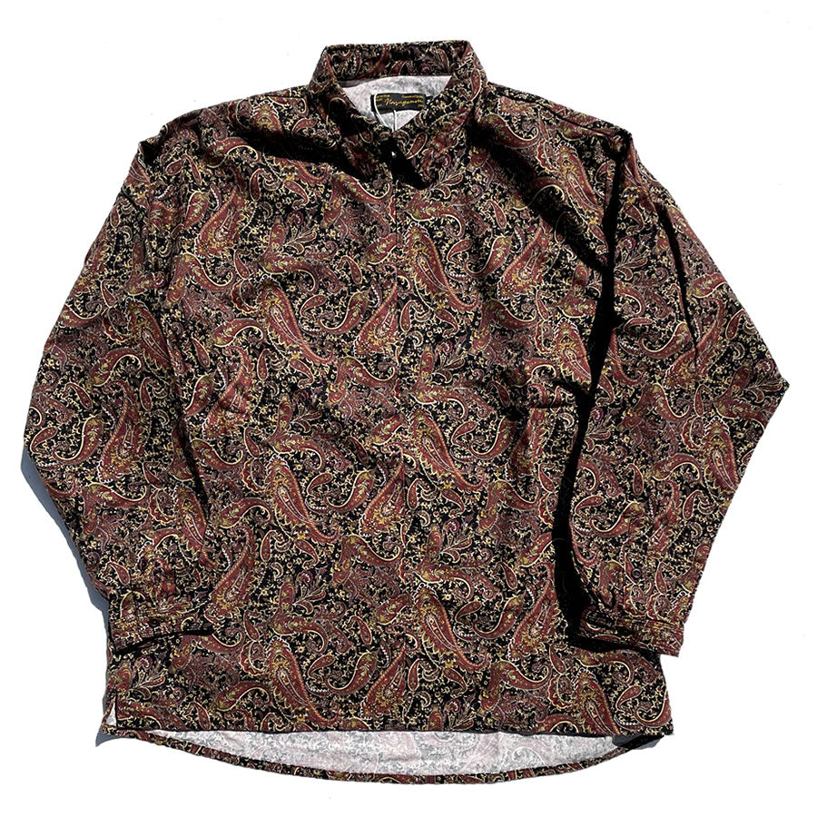 NASNGWAM (ナスングワム) / デッドストックペイズリー ハーフジップシャツ / CONFRONT SHIRTS / S2486105 / メンズ