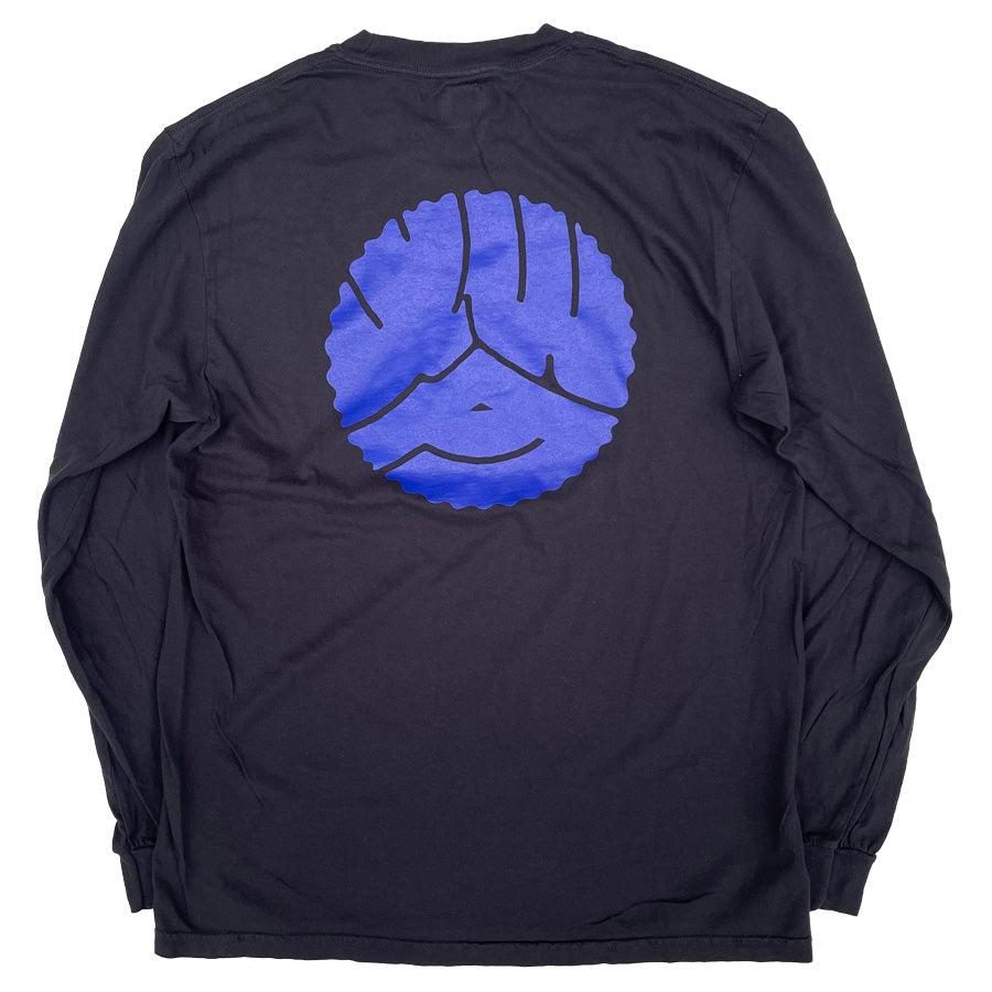 WAX(ワックス) / ロンT 長袖Tシャツ / 牡丹文字 BACK PRINTED L/S TEE - BLACK / WX-0451 / メンズ THM