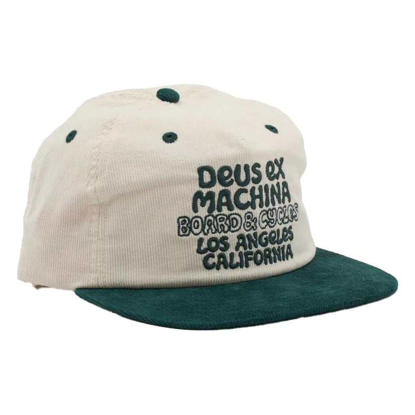 DEUS EX MACHINA ( デウスエクスマキナ ) / スナップバックキャップ 帽子 / SQUEAK CORD CAP - VINTAGE WHITE / DMP257997 / メンズ