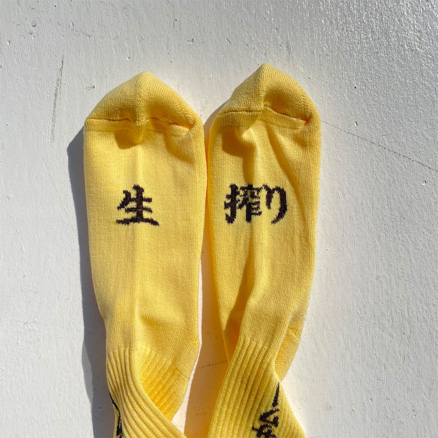 ROSTER SOX(ロスターソックス) / 靴下 クルーソックス レモンサワー / LEMON - YELLOW / RS-412 / メンズ レディース