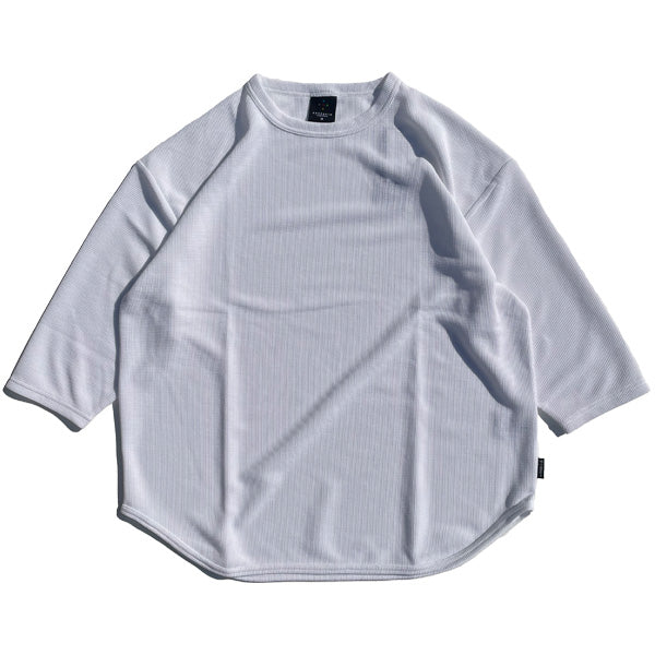 AXESQUIN.MODIFIED (アクシーズクイン ) / クイックドライワッフル フットボールTシャツ / QD ECO WAFFLE FOOTBALL TEE - WHITE / 321097