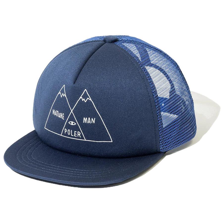 POLeR OUTDOOR STUFF(ポーラーアウトドアスタッフ) / スナップバックメッシュキャップ / VENN MESH CAP - NAVY / 251MCV0107