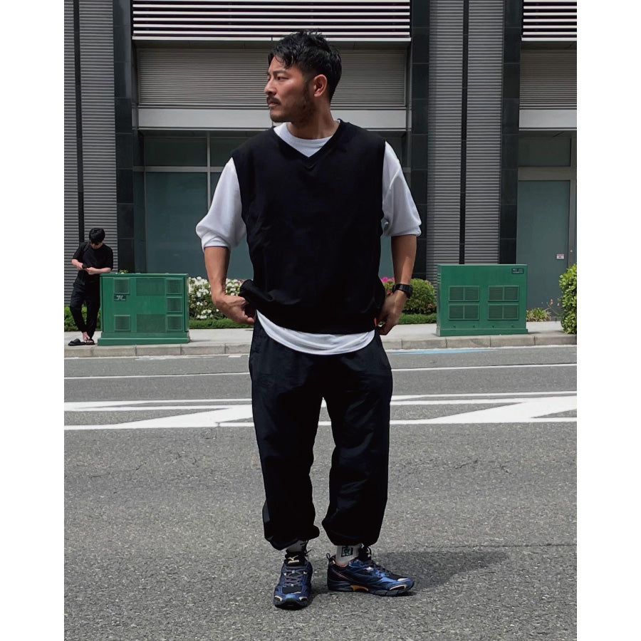 Tony Taizsun(トニー タイズサン) / スウェットベスト / MM SWEAT VEST - BLACK / 25SP-008 / メンズ