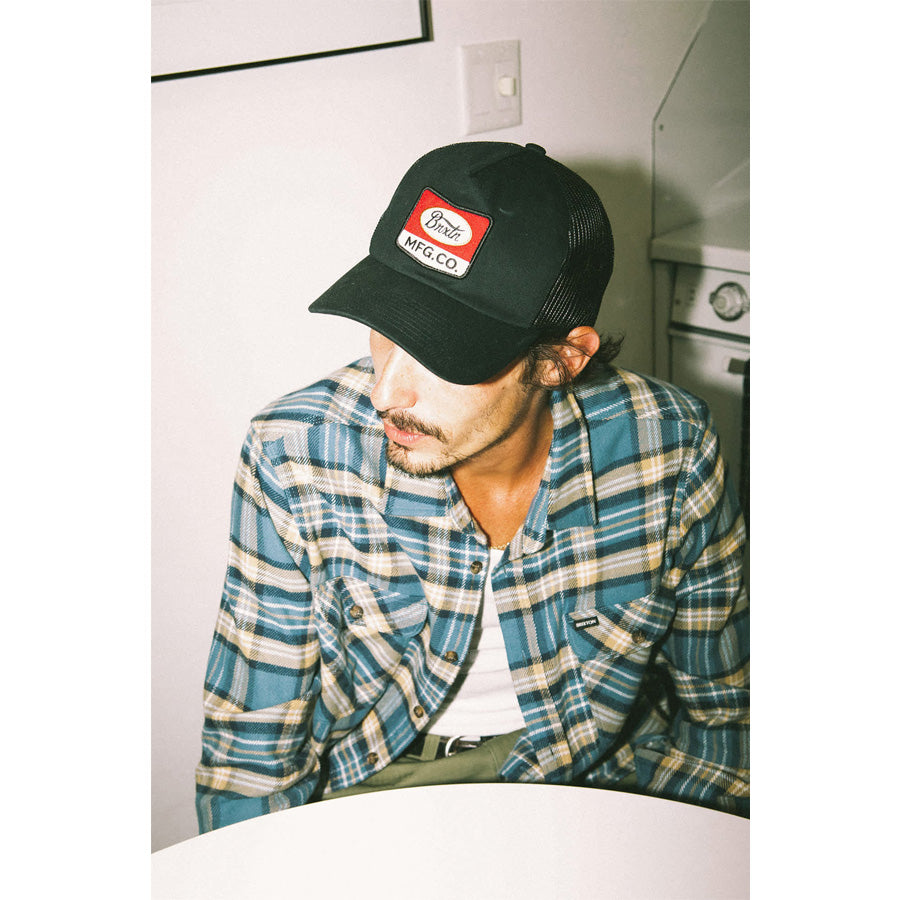BRIXTON ( ブリクストン ) / スナップバック メッシュキャップ 帽子 / PHILLIPS NETPLUS TRUCKER HAT - BLACKxBLACK / 11795