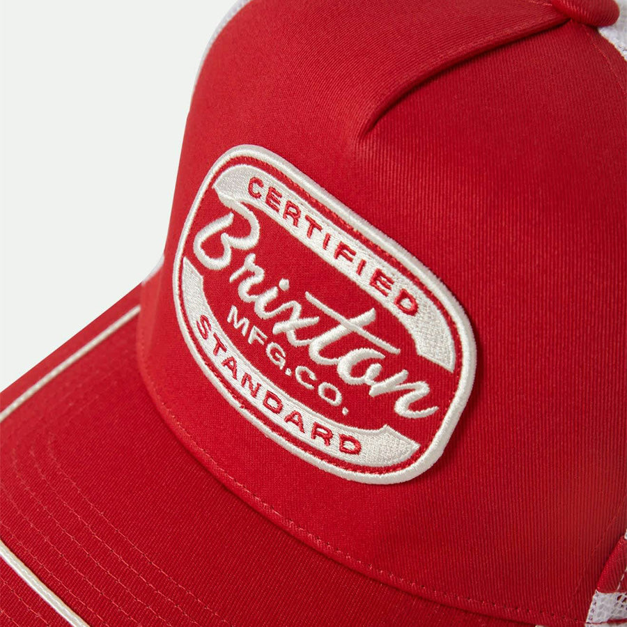 BRIXTON ( ブリクストン ) / スナップバック メッシュキャップ 帽子 / COPLEY NP HP TRUCKER HAT - RED x WHITE / 11946