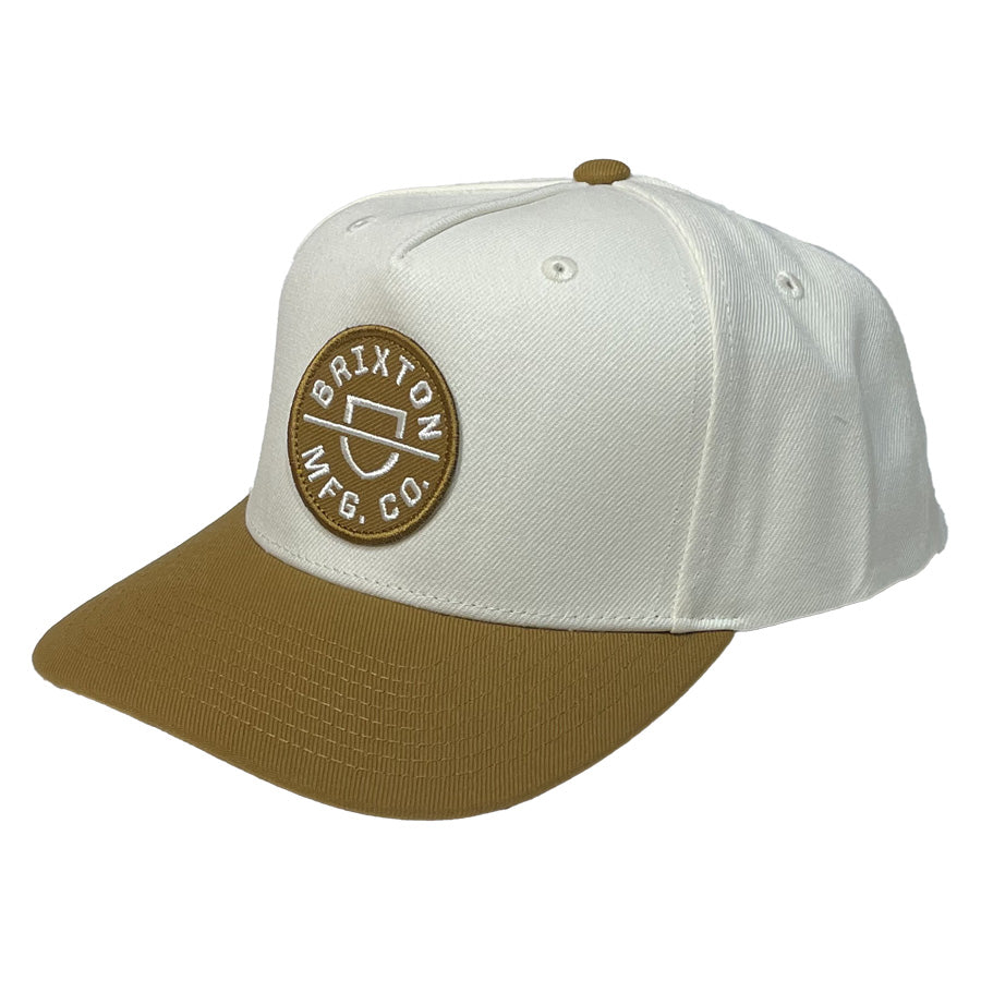 BRIXTON ( ブリクストン ) / スナップバック キャップ 帽子 / CREST C MP SNAPBACK - WASHED COPPER x OFF WHITE / 11001