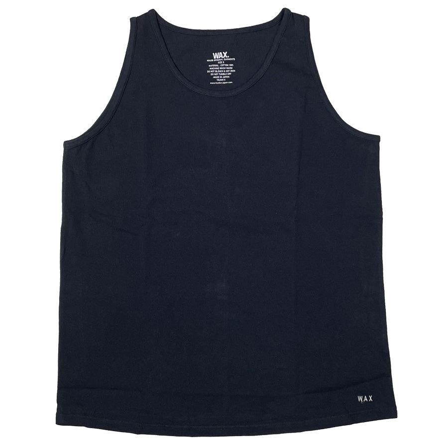 WAX(ワックス) / タンクトップ / Basic tank top - CHARCOAL / WX-0352 / メンズ 日本製