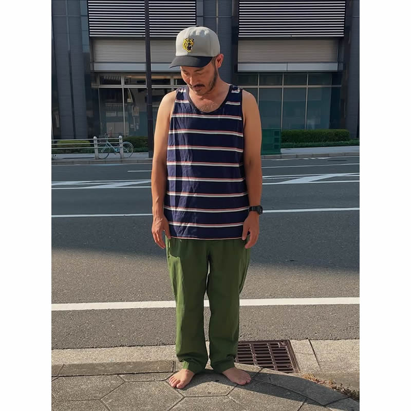 NASNGWAM (ナスングワム) / タンクトップ / ESSENTIAL TANK TOP - SMOKE PINK / C0713908 / メンズ 日本製