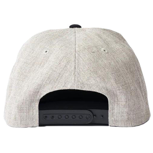 BRIXTON ( ブリクストン ) / スナップバック キャップ 帽子 / CREST C MP SNAPBACK - HEATHER GREY x BLACK / 11001-HTGBK